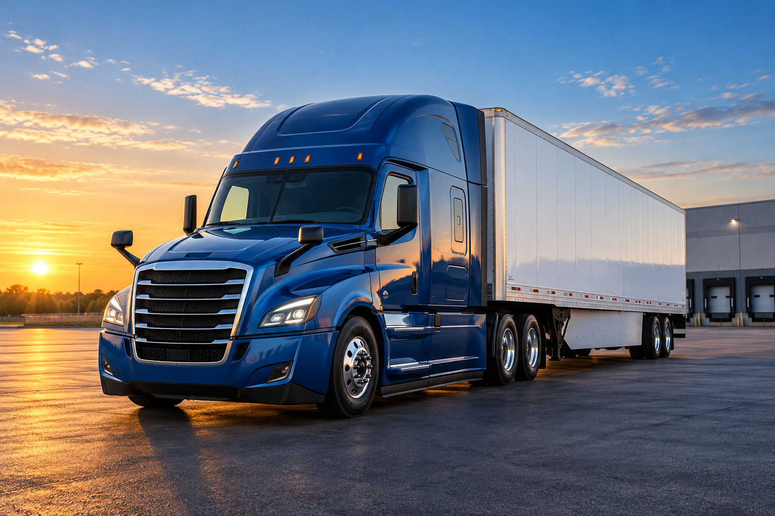Illustrative semi truck